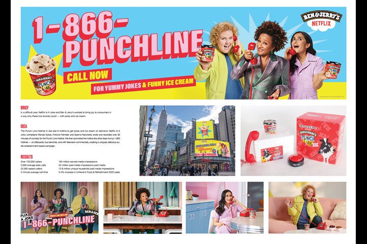 Punch Line Hotline - Netflix is a Joke and Punch Line Ice Cream - Netflix and Ben & Jerry's