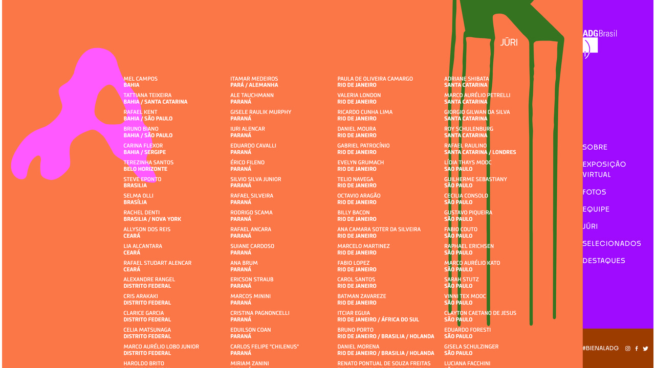 Website da 13ª. Bienal Brasileira de Design Gráfico - ADG Brasil - 2019 - ADG Brasil
