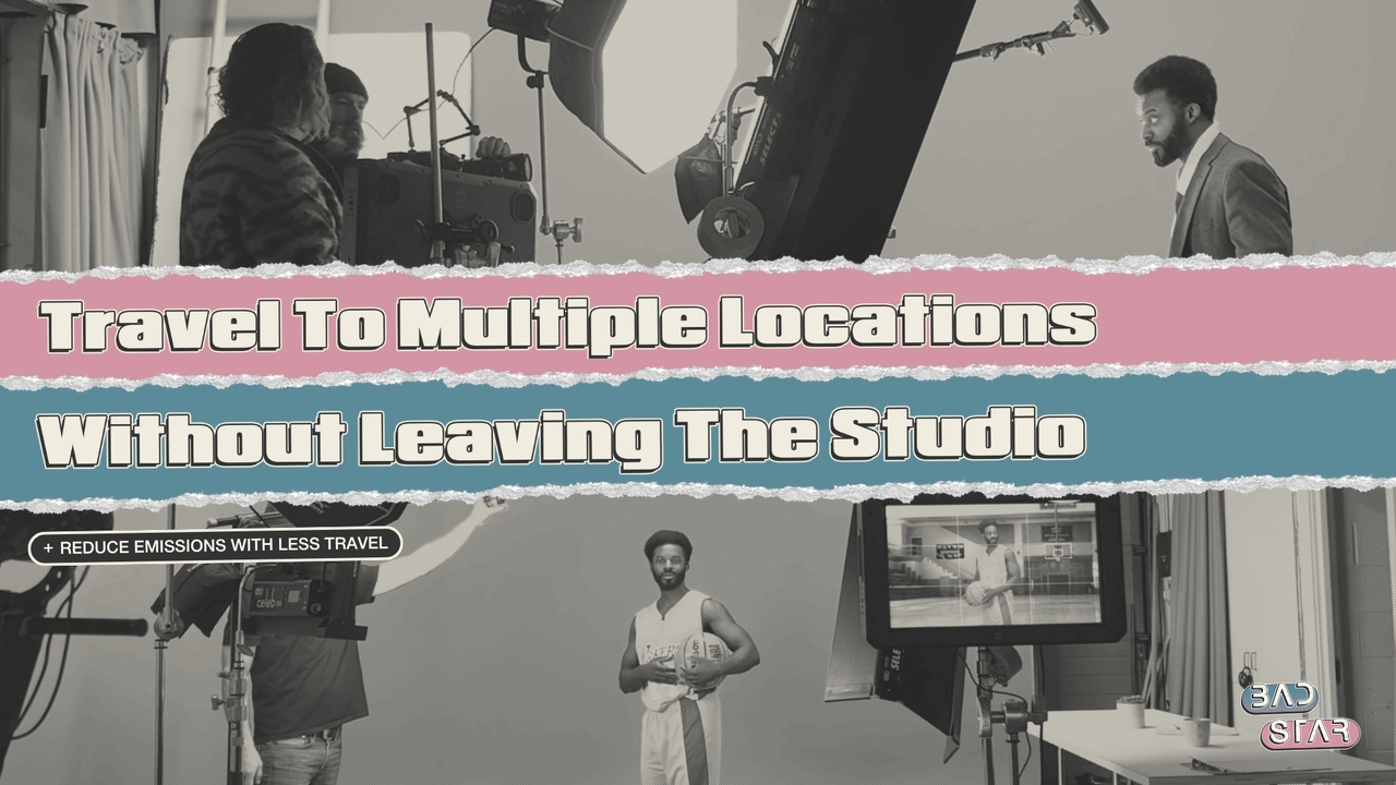 Green Screen Virtual Production - Cut Costs, Reduce Emissions and Unlock Unlimited Creative Possibilities - BAD STAR Studios - BAD STAR Studios is a creative studio rethinking how content gets made. We mix thoughtful planning with virtual production to reduce waste, cut emissions, and stay aligned with the UN’s SDGs. Our process delivers standout creative with a lighter footprint — including CO₂e reports — helping brands make smarter, more sustainable content with a team that genuinely cares.
