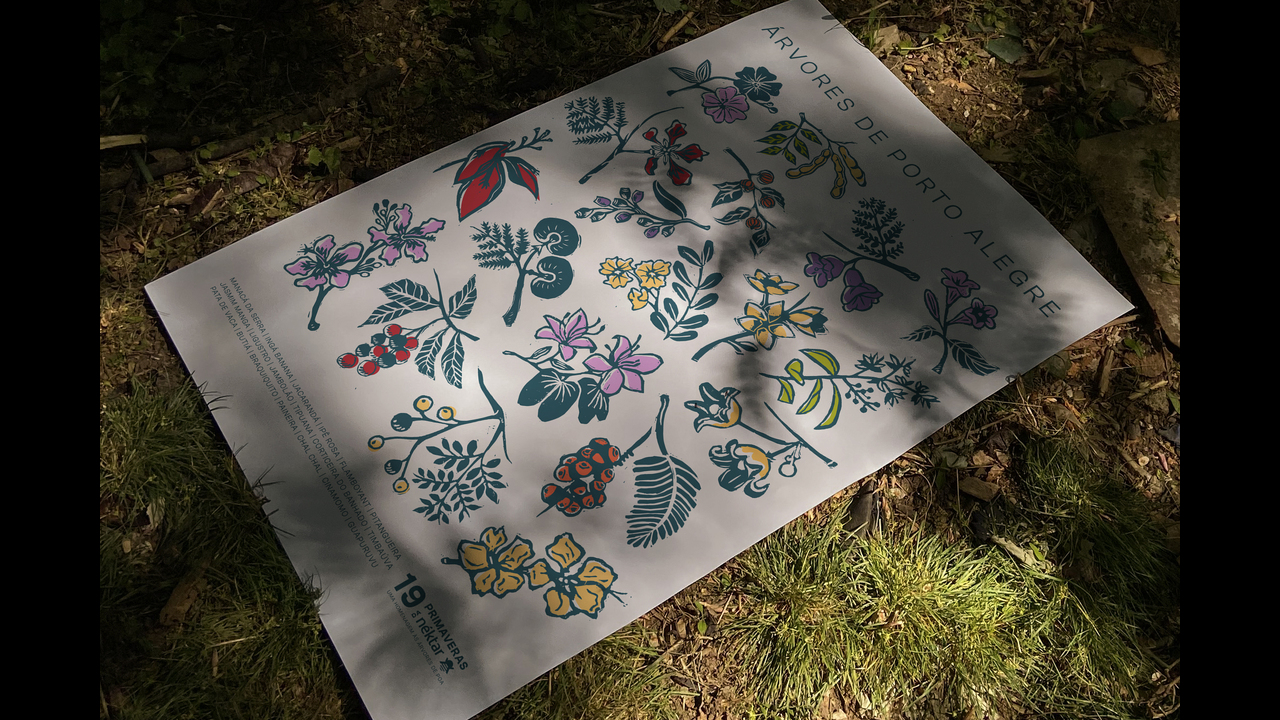 Pôster Árvores de Porto Alegre - 2023 - Néktar Design e Branding