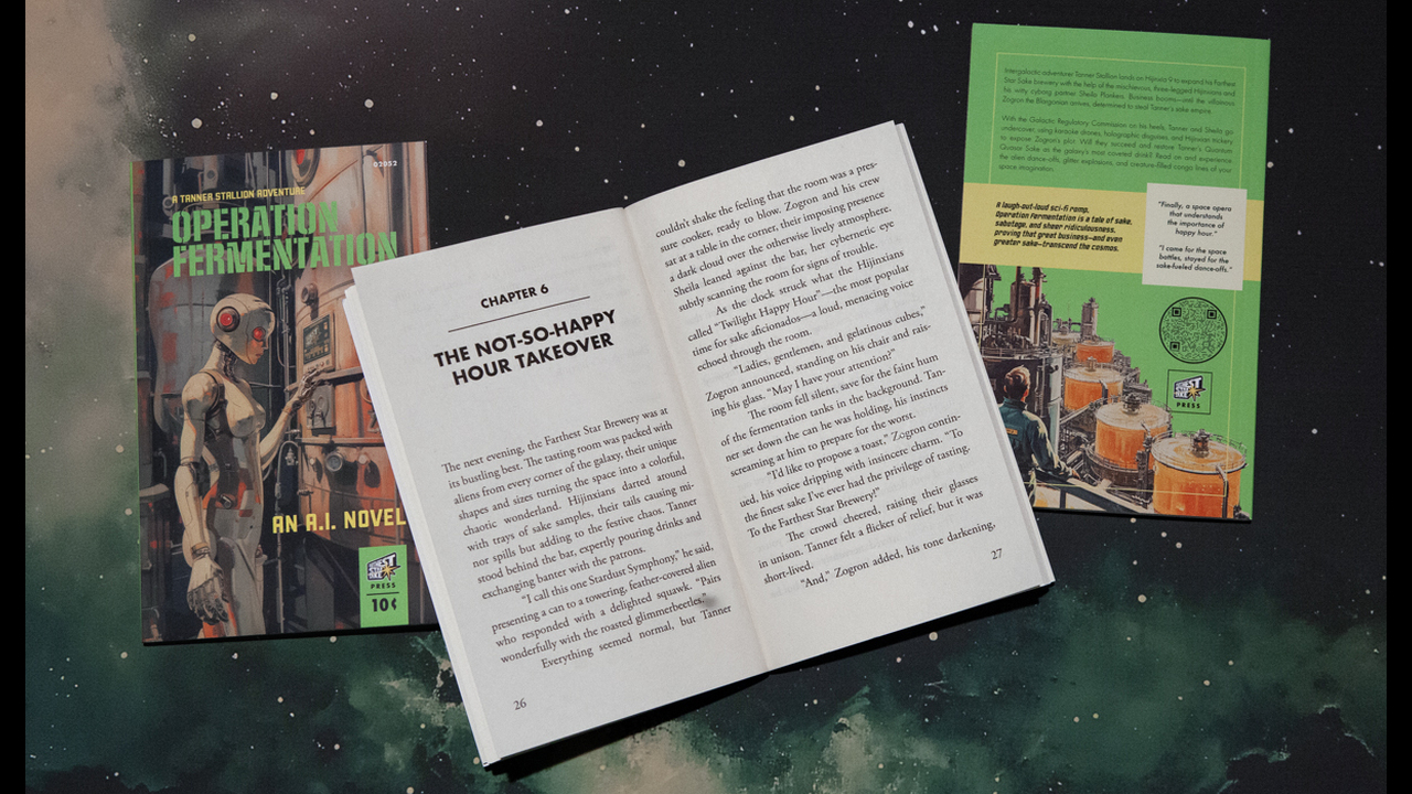 Farthest Star Sake AI-generated Pulp Noir Novels - Sake - Farthest Star Sake