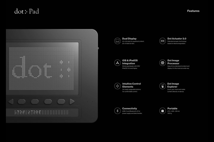Dot Pad. The first smart tactile graphics display. - Dot Pad - Dot