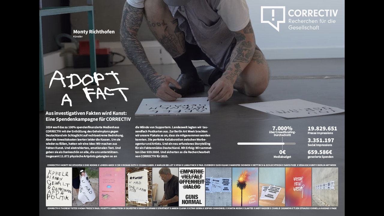CORRECTIV - Adopt A Fact - HeimatTBWA\ Germany - CORRECTIV gGmbH