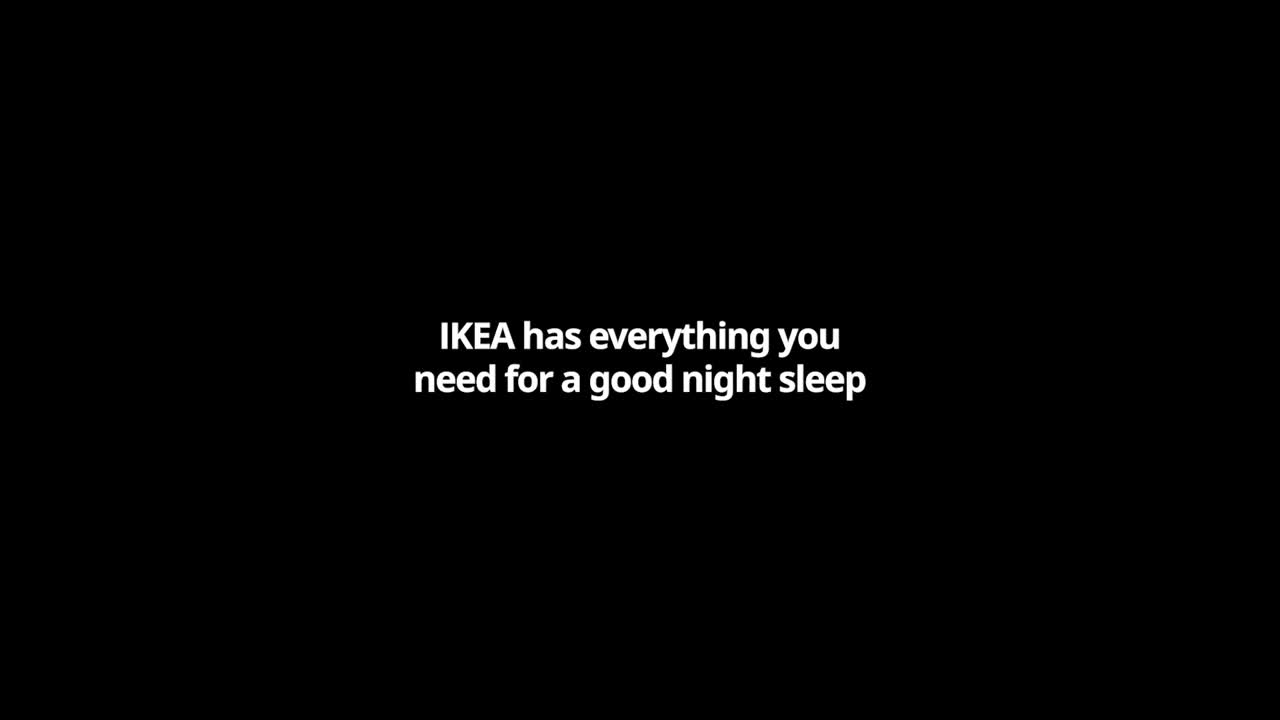 IKEA goes dark - bedroom products - IKEA