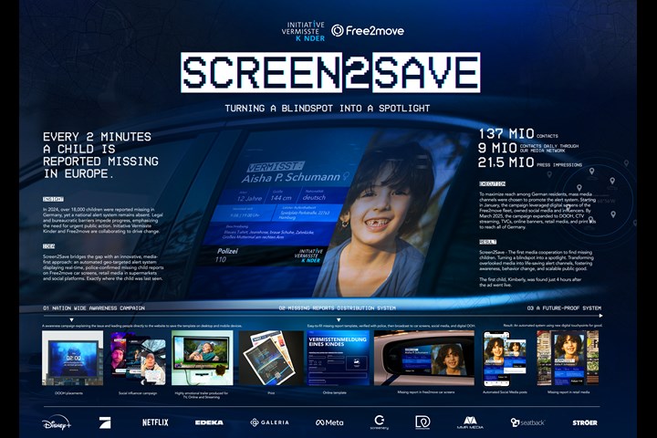 Screen2Save - NGO - Initiative Vermisste Kinder e.V.