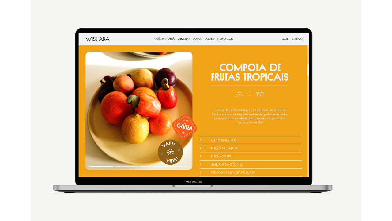 Wisliana, Culinária vegetal - 2022 - 