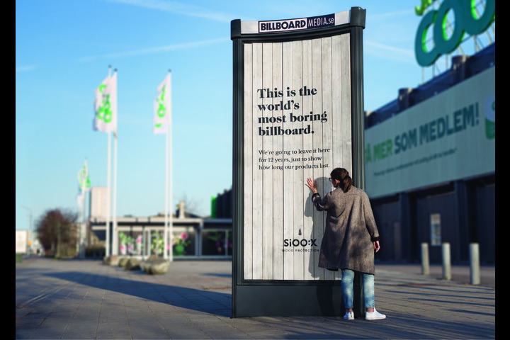The World's Most Boring Billboard - Sioo:x - Wood Protection