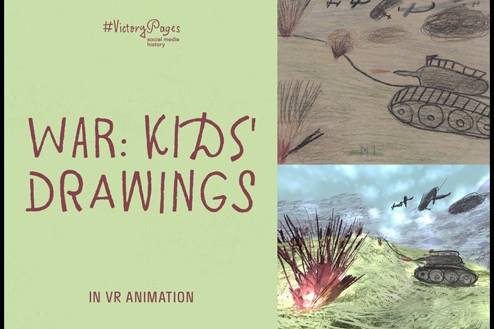 War: Kids Drawings in VR Animation - Social media project - RT