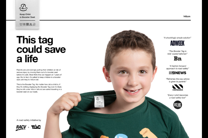 The Booster Tag - Road Safety - RACV and TAC