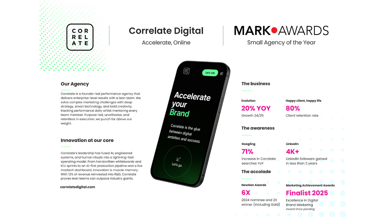 Accelerate, Online. - Correlate - Correlate
