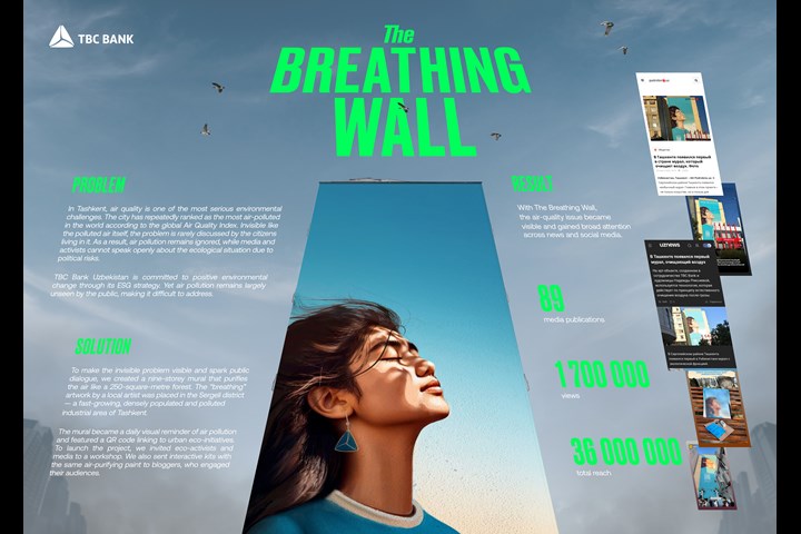 The Breathing Wall - TBC Bank Uzbekistan ESG Program - TBC Bank Uzbekistan