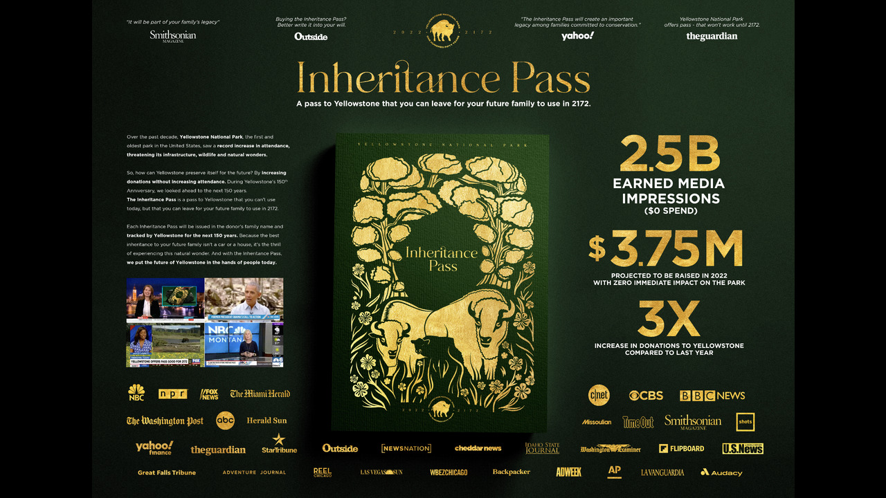 The Inheritance Pass - Yellowstone Forever - Yellowstone National Park