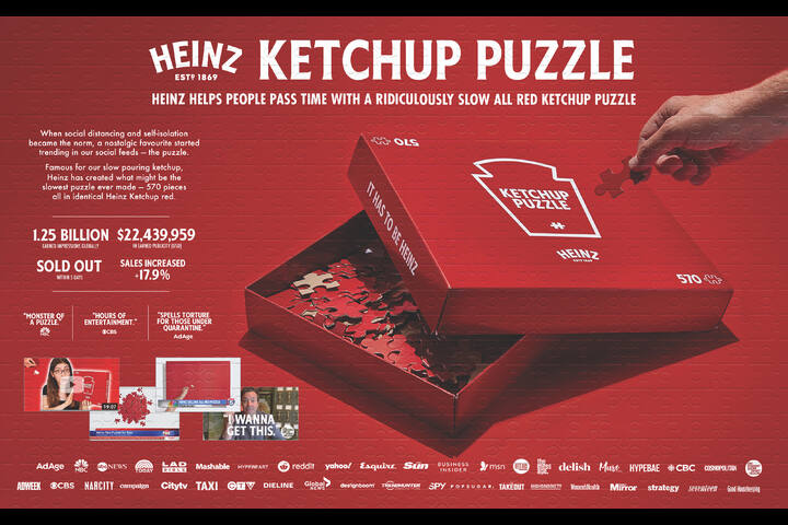 Ketchup Puzzle - Kraft Heinz Canada - Heinz Ketchup