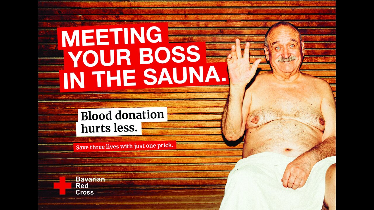 Blood Donation Hurts Less. - Blood Donations - Blutspendedienst des Bayrischen Roten Kreuzes