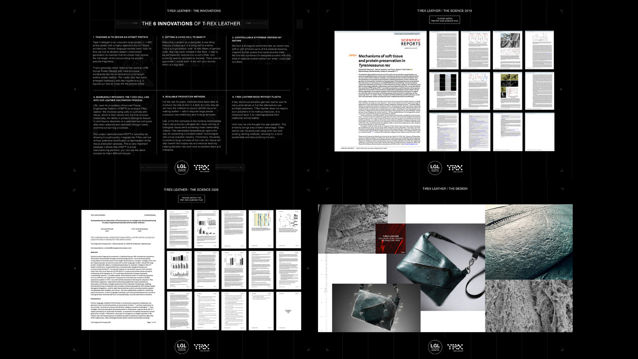 T-Rex Leather - T-Rex Leather - Lab-Growth Leather