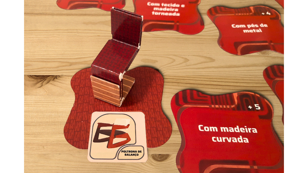 CRIA - jogo de tabuleiro sobre a história do design mobiliário modernista brasileiro - 2023 - Gabrielle Beatriz e Erica Vargas