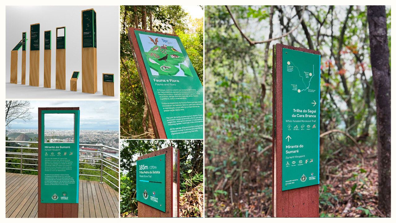 Sistema de Sinalização do Parque da Fonte Grande - 2023 - Balaio Design + Estratégia