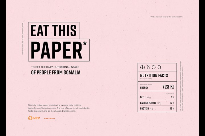 Eat This Paper - Charity - CARE International
