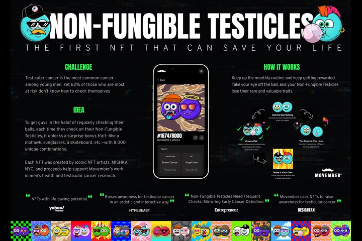 Non-Fungible Testicles - NFTs - Movember