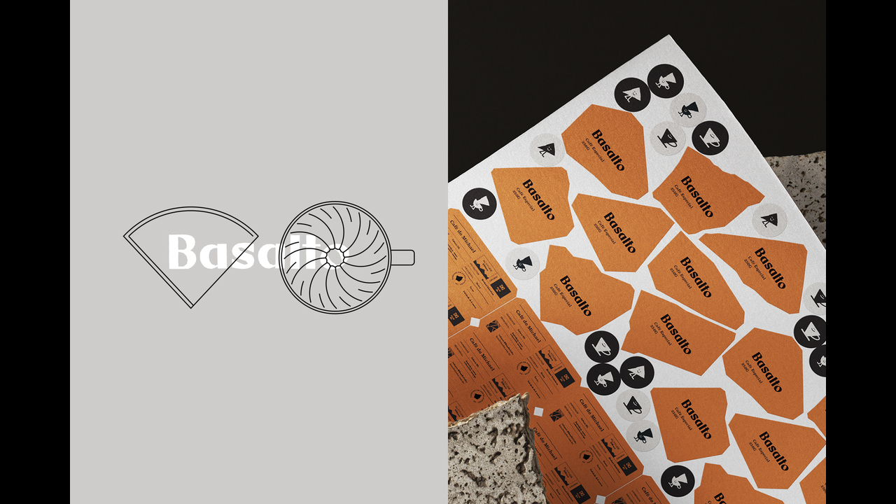 Logo Basalto Cafés Especiais - 2020 - Alexandre Fontes