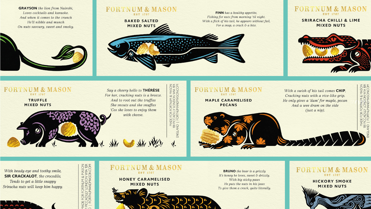 Fortnum's Famous Animal Crackers - Fortnum & Mason Nut Range - Fortnum & Mason