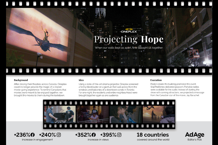 Projecting Hope - Cineplex - Cineplex