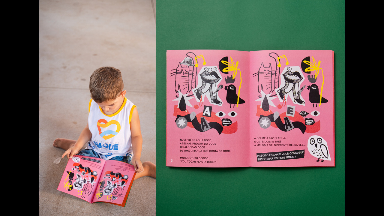Murucututu - Festival para crianças - 2024 - Design gráfico: Filipe Lampejo e Gabriela Vaz Coordenação geral: Anaís Della Croce e Gabriel Murilo Realização: Aventura