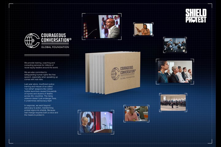 Shield The Protest - Courageous Conversation - Courageous Conversation Global Foundation