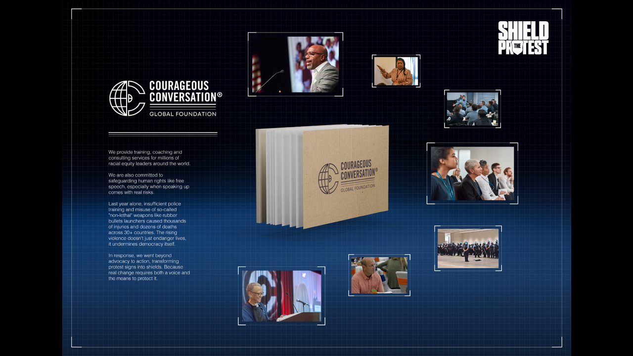 Shield The Protest - Courageous Conversation - Courageous Conversation Global Foundation
