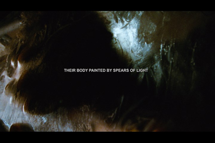 Their body painted by spears of light - No production company - No brand