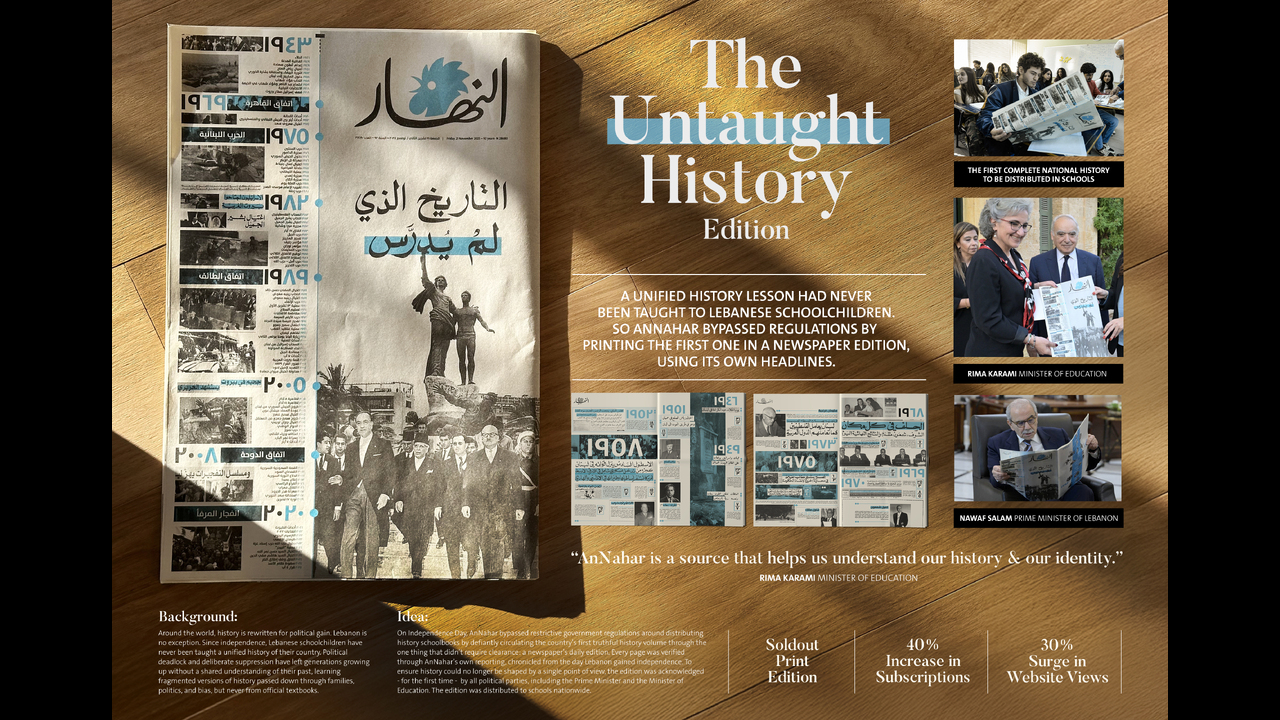 The Untaught History Edition - AnNahar - AnNahar
