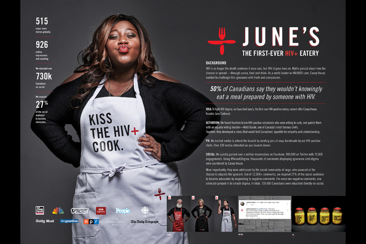 Break Bread Smash Stigma - Casey House - June’s HIV+ Eatery
