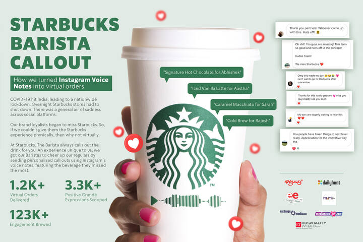 Barista Call Out - Starbucks - Tata Consumer Products & Starbucks Corporation