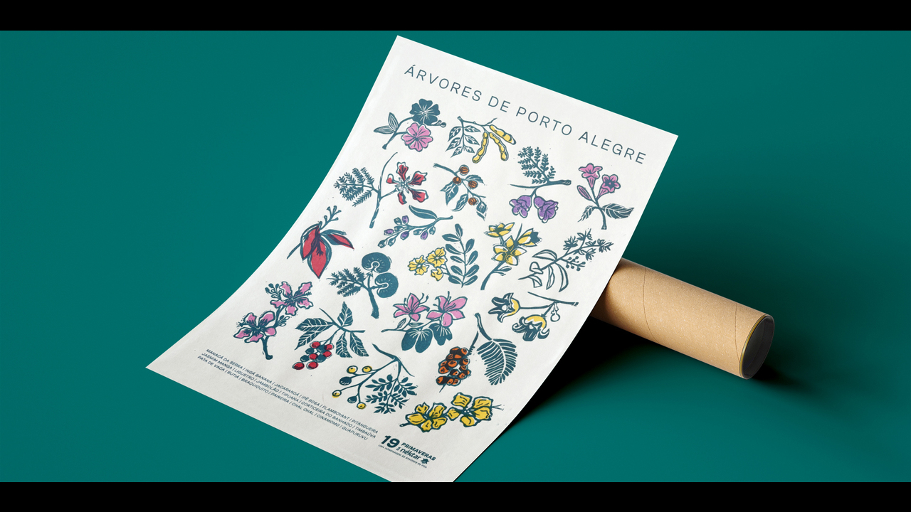 Pôster Árvores de Porto Alegre - 2023 - Néktar Design e Branding
