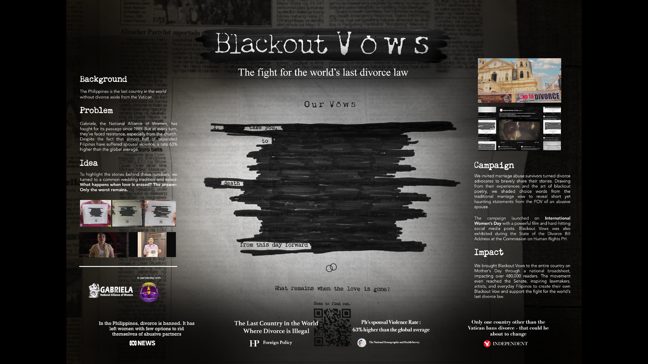 Blackout Vows by Gabriela - Gabriela, The National Alliance of Women - Non-Profit