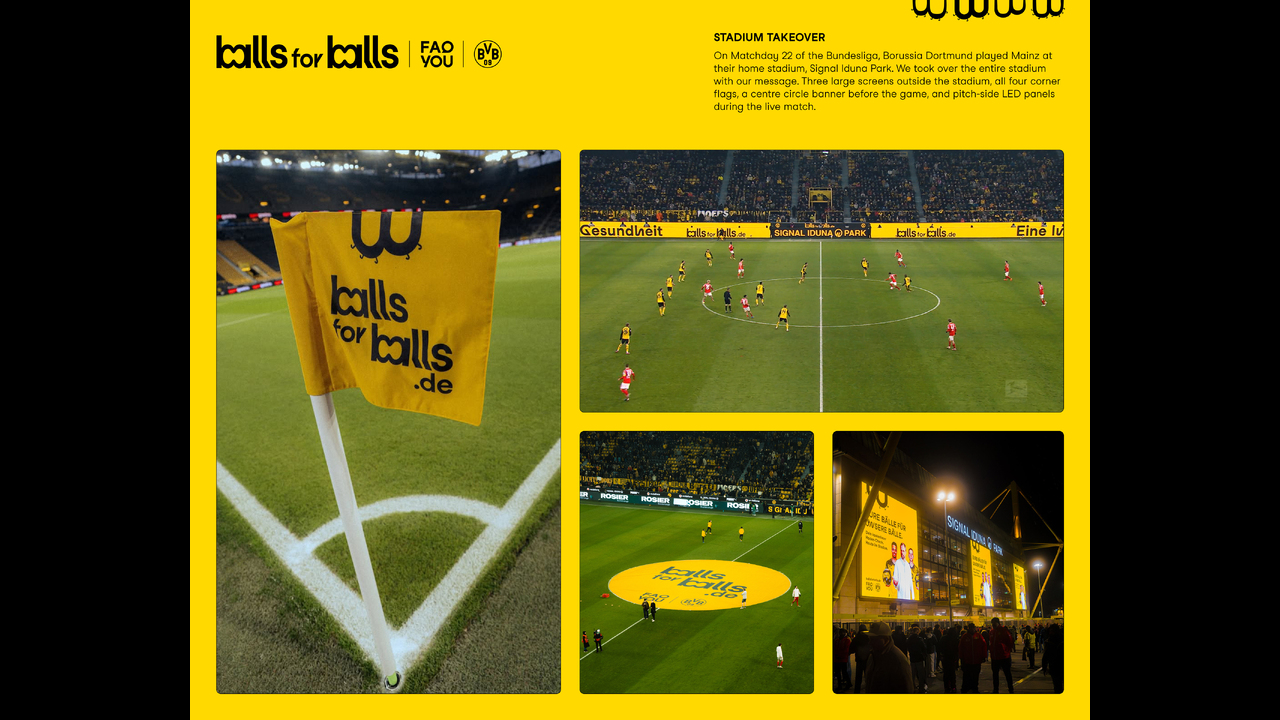 Balls for Balls - Health Awareness & Advocacy - FAQ YOU / Borussia Dortmund
