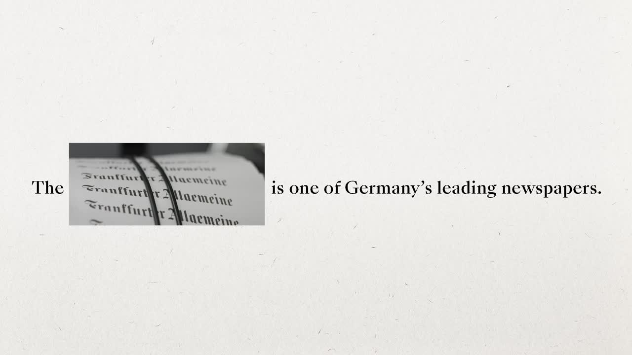 The 100th Edition - Frankfurter Allgemeine Zeitung - Frankfurter Allgemeine Zeitung