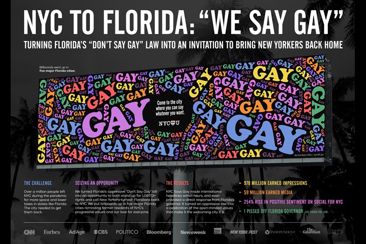 NYC Says Gay - Not for Profit or Charity for Gay Rights - New York Office of the Mayor