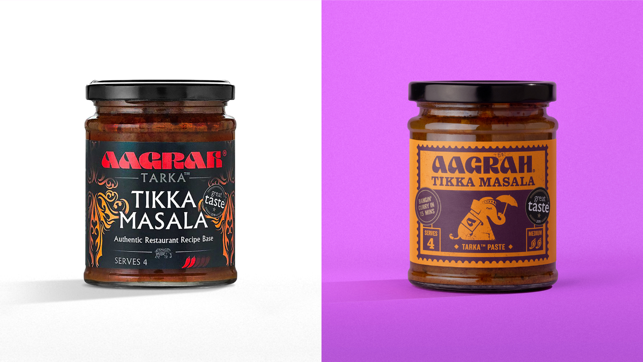 Bangin' new look for Aagrah Foods - Indian Sauces - Aagrah
