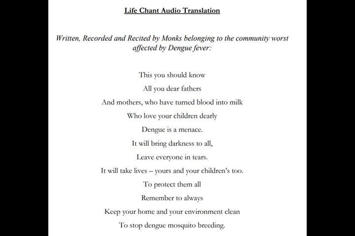Life Chant - - Public Health Department
