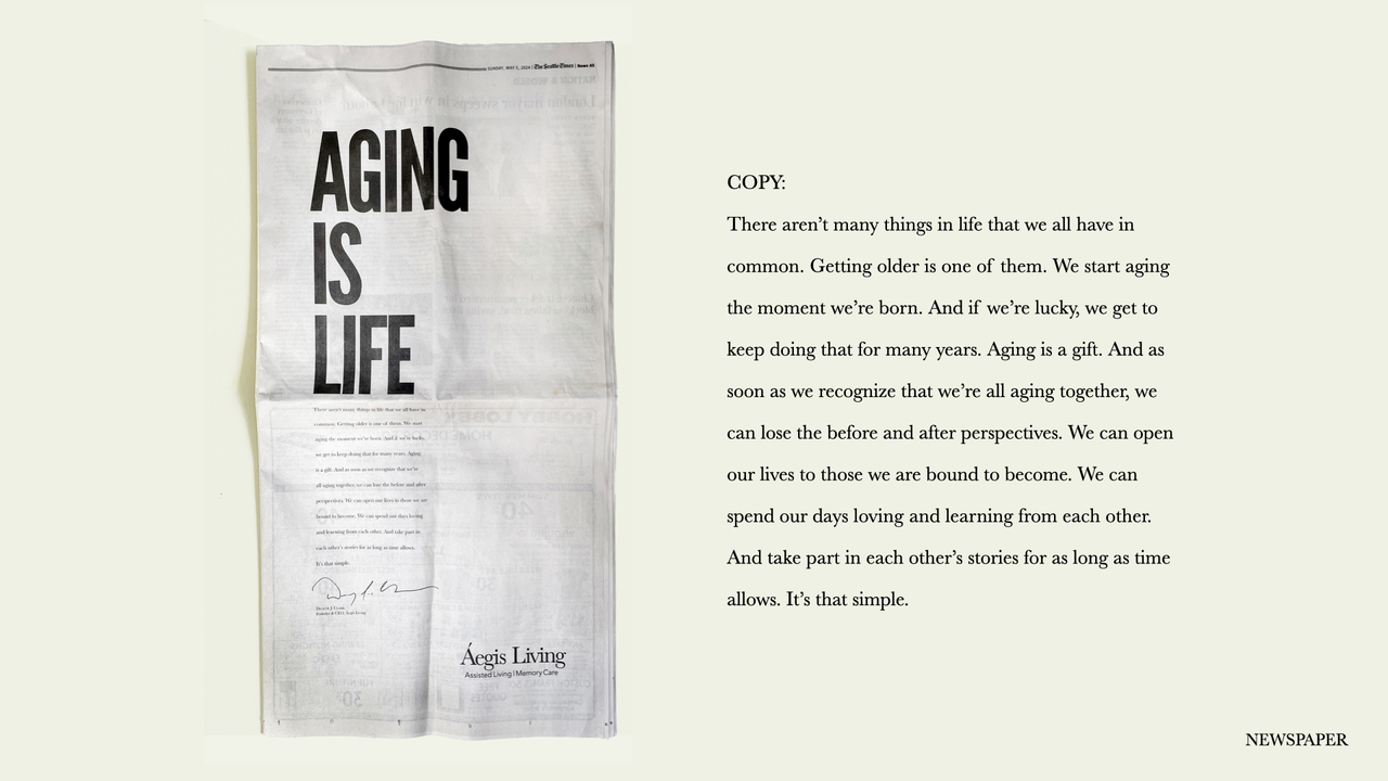 Aging Is Life - Assisted Living and Memory Care - Aegis Living