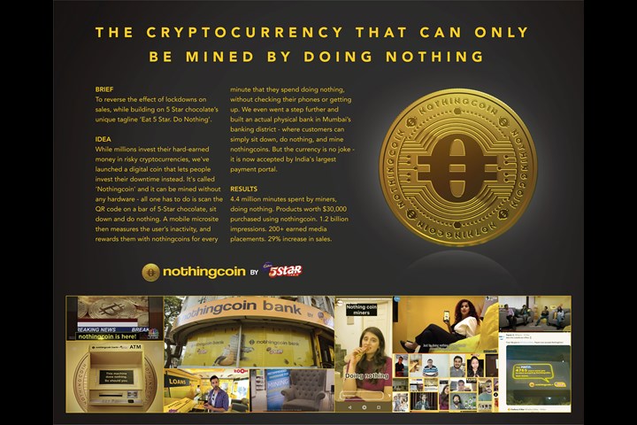 Nothingcoin - Mondelēz India - Cadbury 5 Star