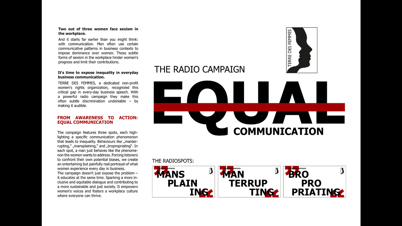 Equal Communication - TERRE DES FEMMES - TERRE DES FEMMES