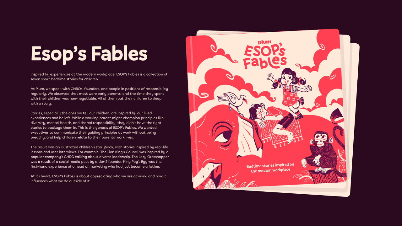 ESOP's Fables - Plum Benefits - Plum