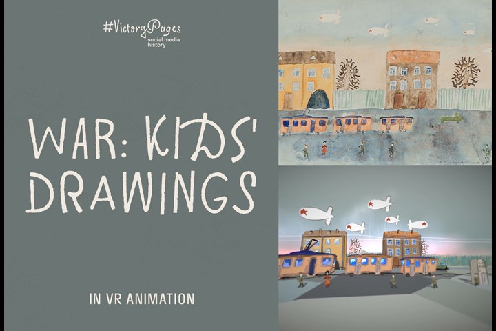 War: Kids Drawings in VR Animation - Social Media Campaign - RT