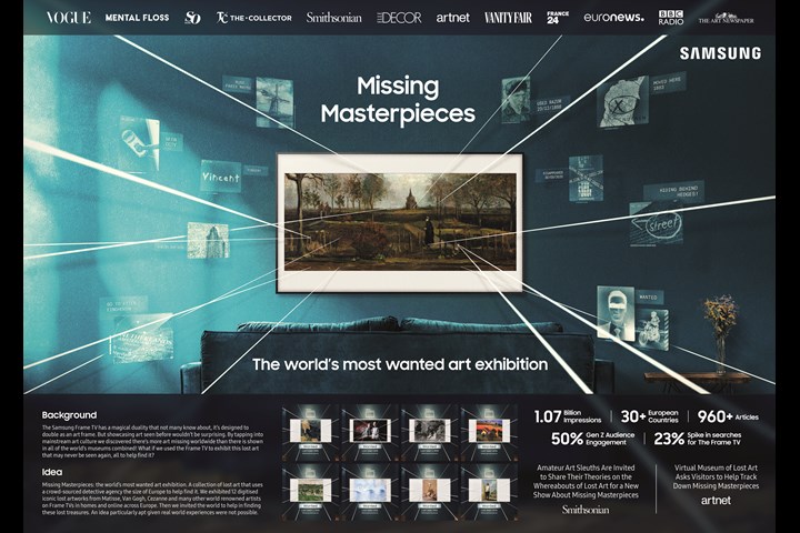 Missing Masterpieces - Samsung Frame TV - Samsung