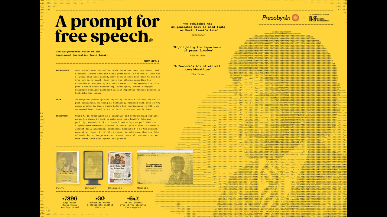 A Prompt For Free Speech - World Press Freedom Day - Pressbyrån + Reporters Without Borders